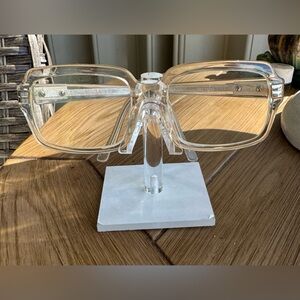 Geek Rouq 8 Eyewear Crystal Clear Full Rim Frames Only 56-20-145 Cool And Sporty